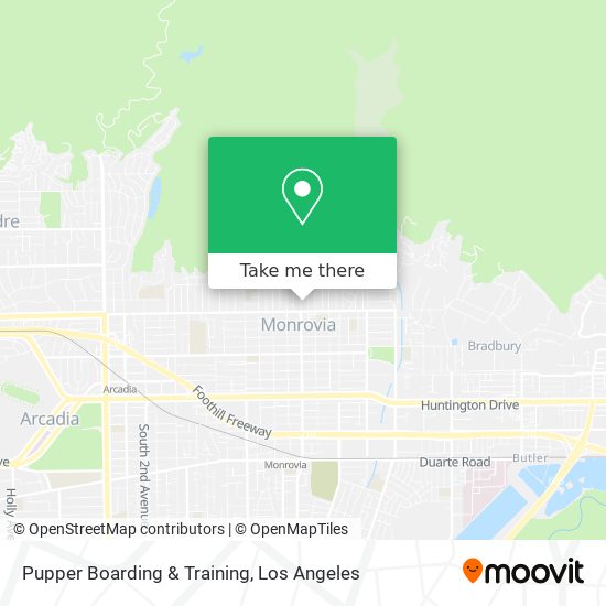 Pupper Boarding & Training map