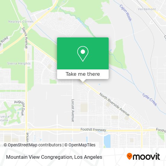 Mountain View Congregation map