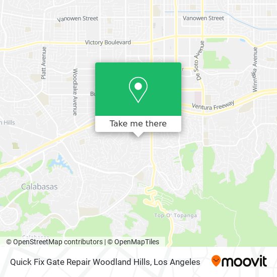 Quick Fix Gate Repair Woodland Hills map