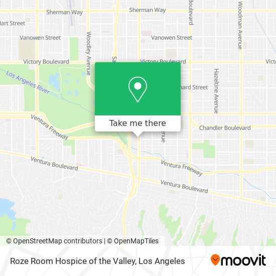 Roze Room Hospice of the Valley map