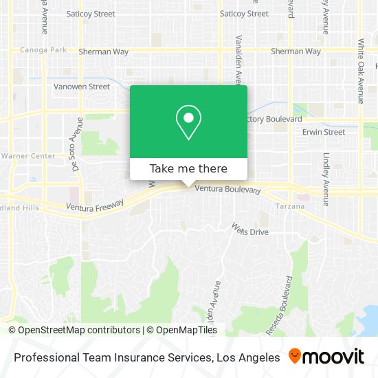Professional Team Insurance Services map