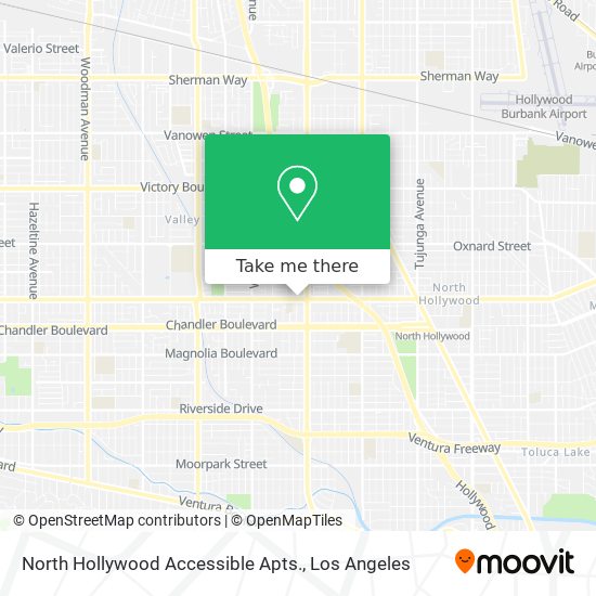 North Hollywood Accessible Apts. map