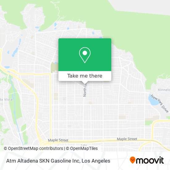 Mapa de Atm Altadena SKN Gasoline Inc