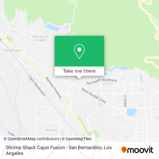 Shrimp Shack Cajun Fusion - San Bernardino map