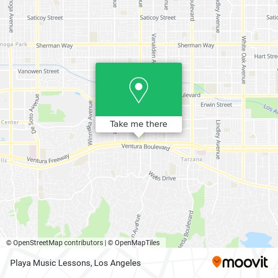 Playa Music Lessons map