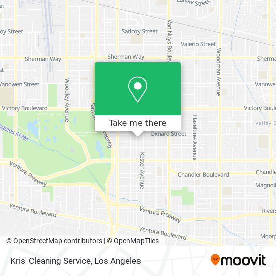 Mapa de Kris' Cleaning Service
