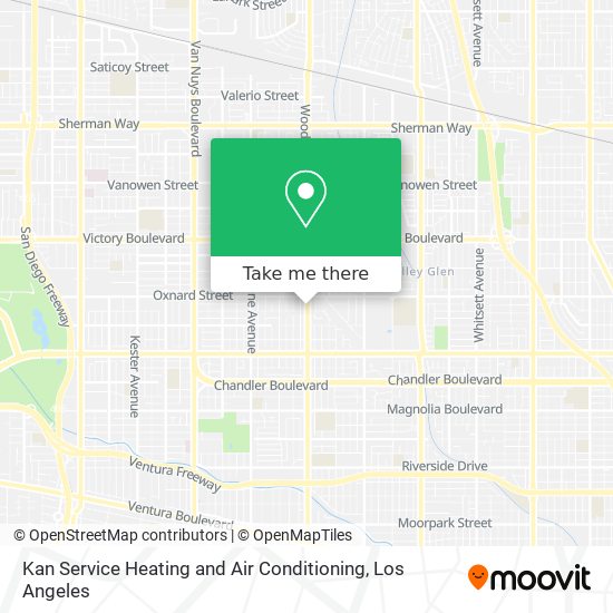 Kan Service Heating and Air Conditioning map