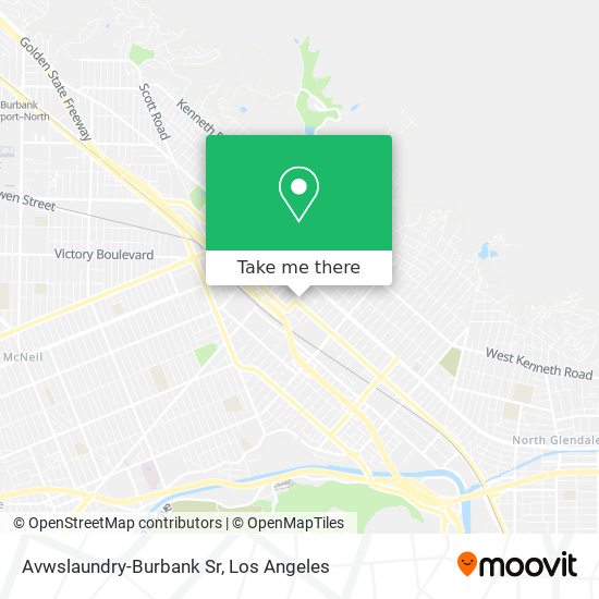 Avwslaundry-Burbank Sr map