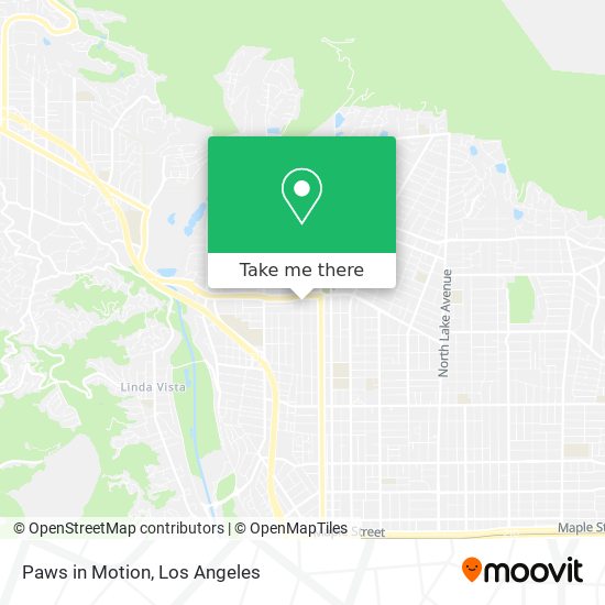 Paws in Motion map