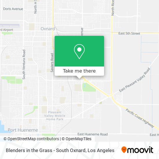 Blenders in the Grass - South Oxnard map