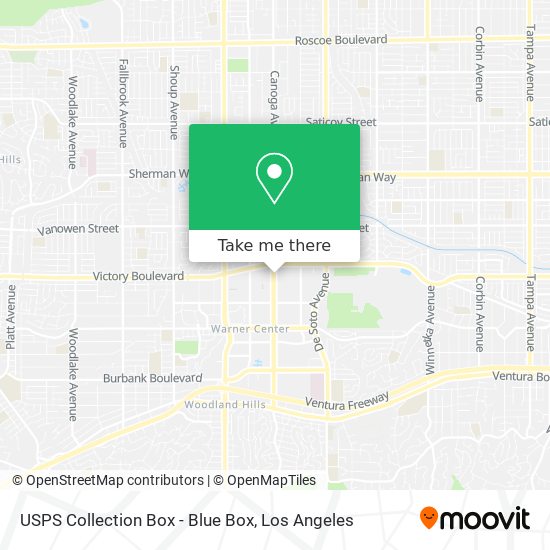 USPS Collection Box - Blue Box map