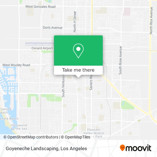 Goyeneche Landscaping map