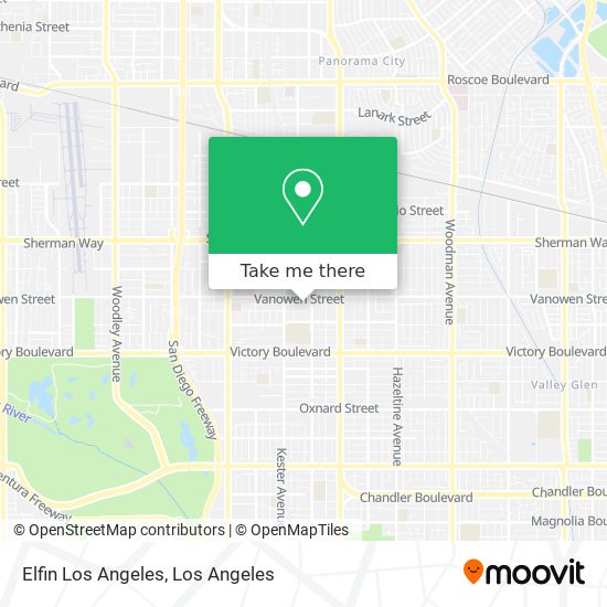 Elfin Los Angeles map