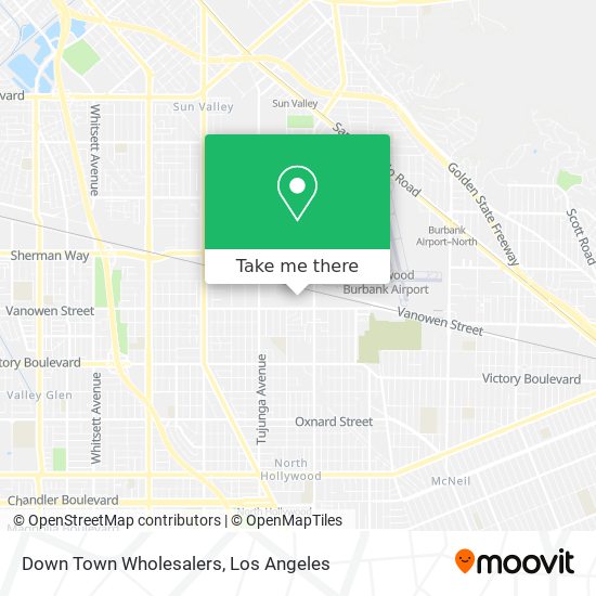 Down Town Wholesalers map