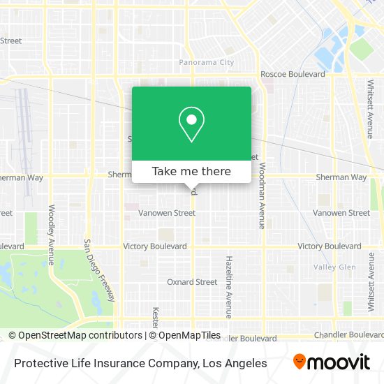 Protective Life Insurance Company map