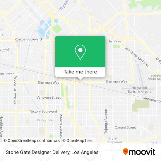 Stone Gate Designer Delivery map