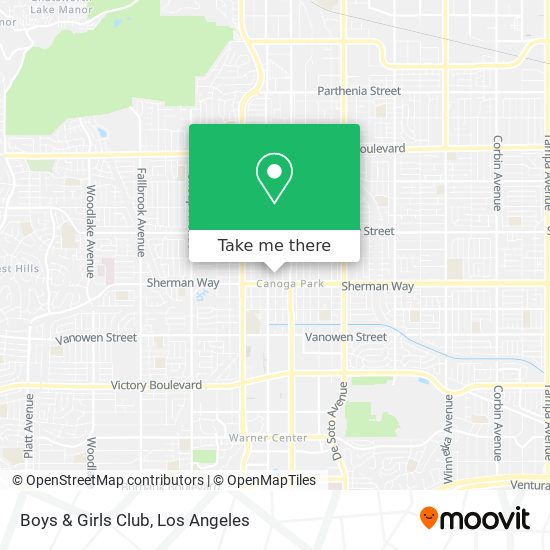 Mapa de Boys & Girls Club