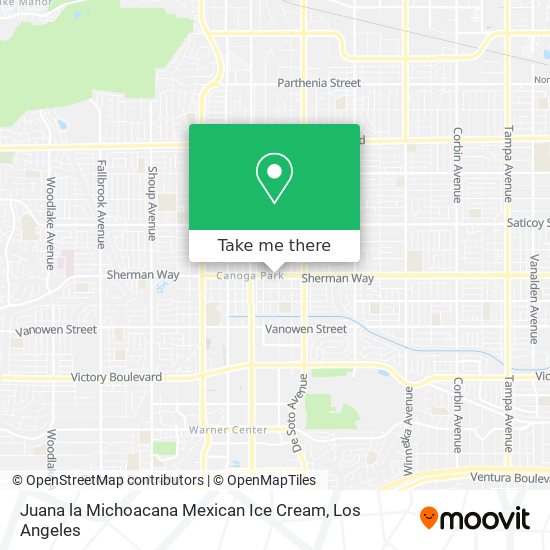 Juana la Michoacana Mexican Ice Cream map