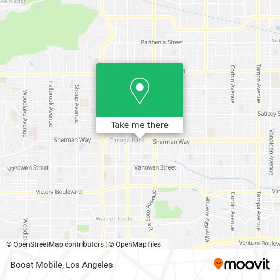 Mapa de Boost Mobile