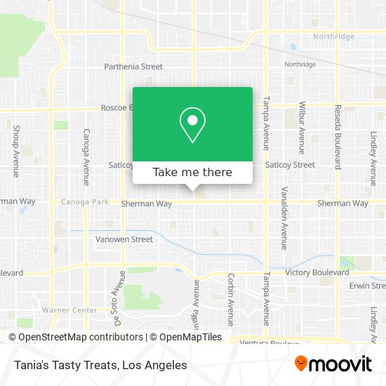 Mapa de Tania's Tasty Treats