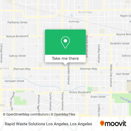 Rapid Waste Solutions Los Angeles map