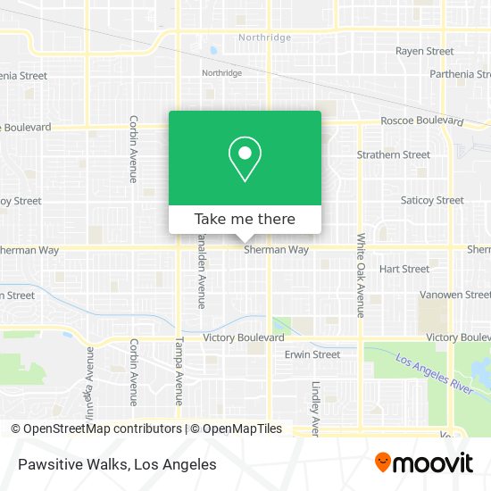 Pawsitive Walks map