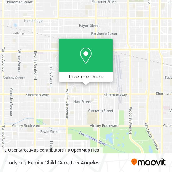 Mapa de Ladybug Family Child Care