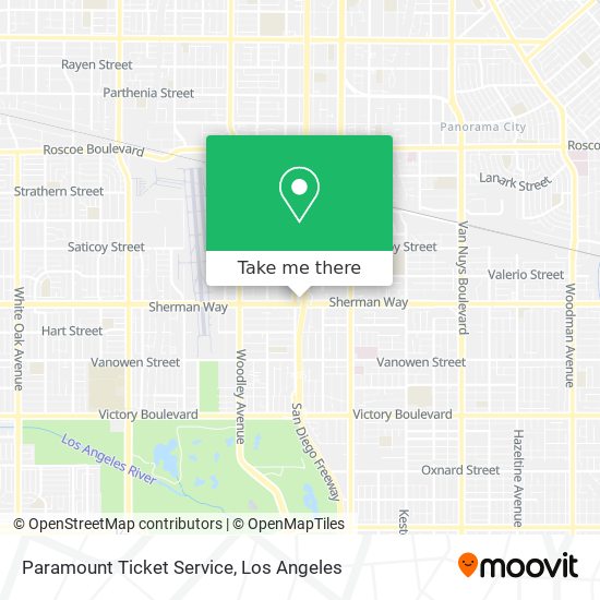 Mapa de Paramount Ticket Service