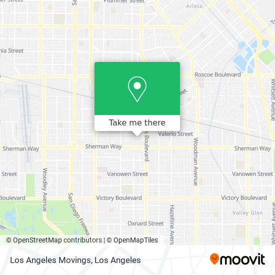 Los Angeles Movings map
