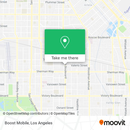 Mapa de Boost Mobile