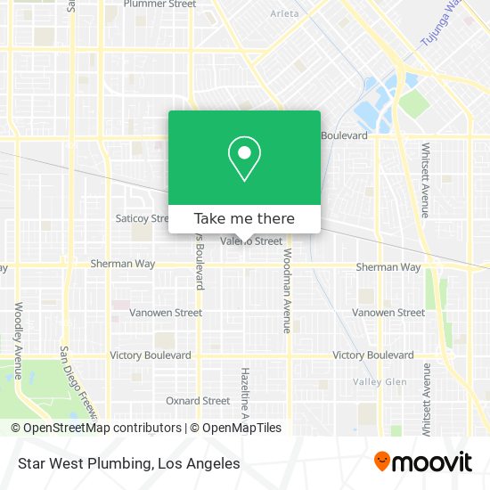 Star West Plumbing map