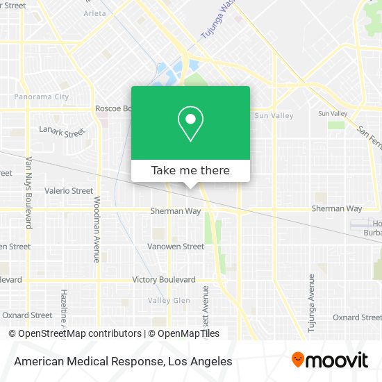 American Medical Response map