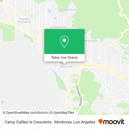 Camp Galileo la Crescenta - Montrose map