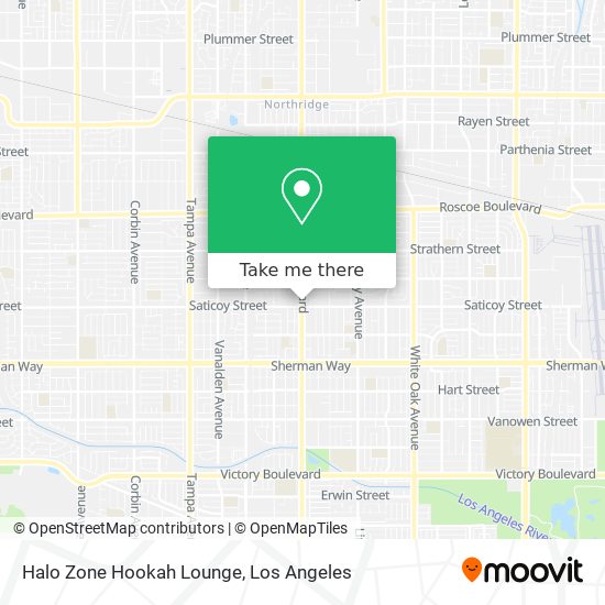 Mapa de Halo Zone Hookah Lounge
