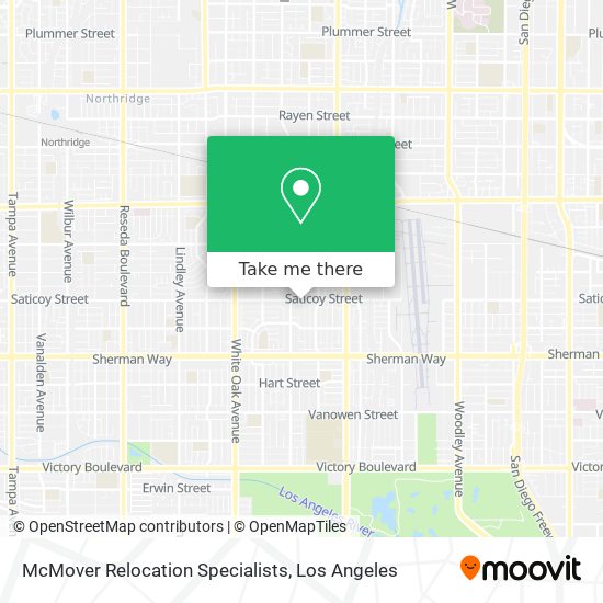 McMover Relocation Specialists map