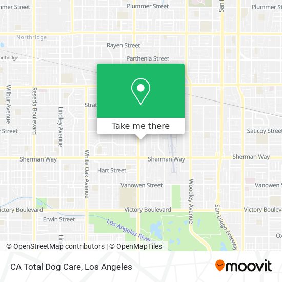 CA Total Dog Care map