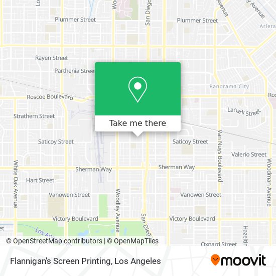 Flannigan's Screen Printing map