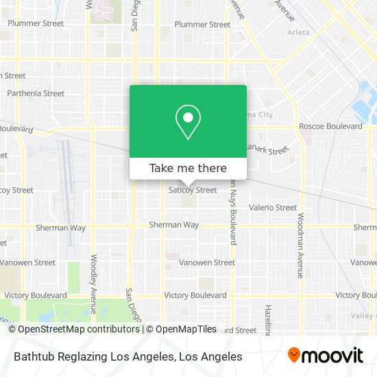 Bathtub Reglazing Los Angeles map