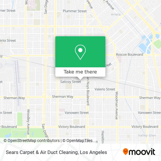 Mapa de Sears Carpet & Air Duct Cleaning