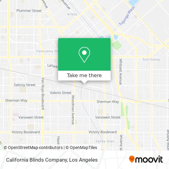 California Blinds Company map