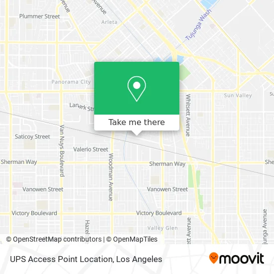 UPS Access Point Location map