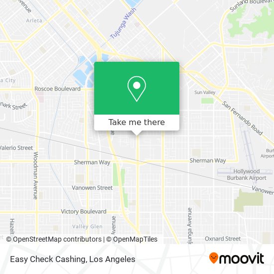 Easy Check Cashing map