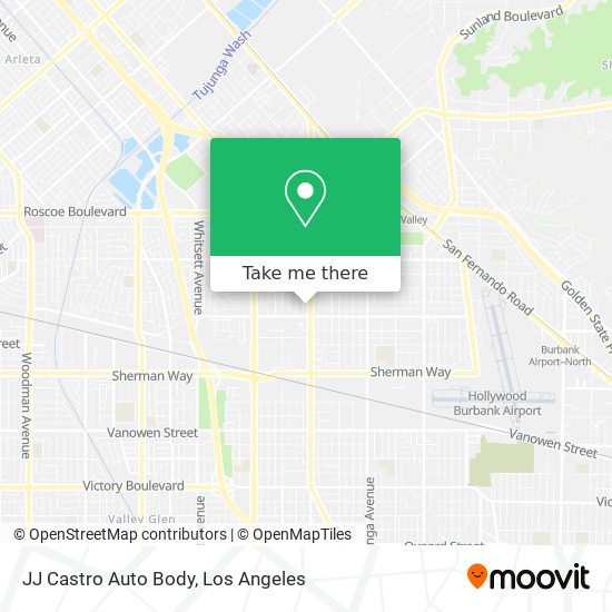 JJ Castro Auto Body map