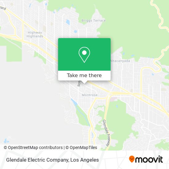 Mapa de Glendale Electric Company