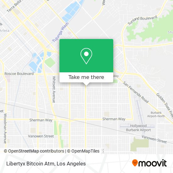 Mapa de Libertyx Bitcoin Atm