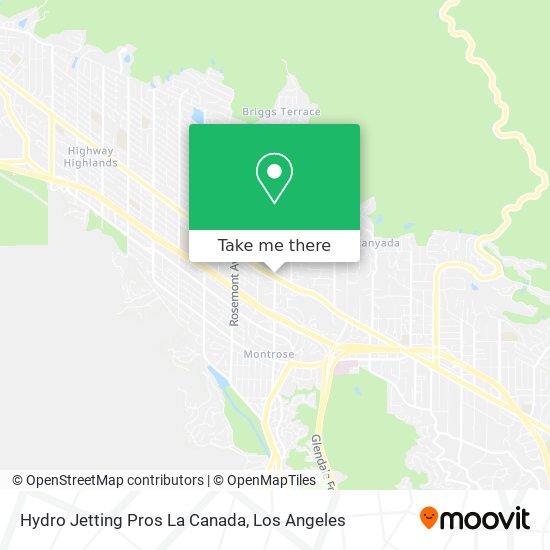 Hydro Jetting Pros La Canada map