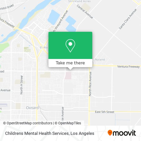 Childrens Mental Health Services map