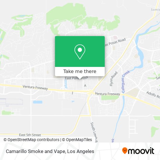 Mapa de Camarillo Smoke and Vape