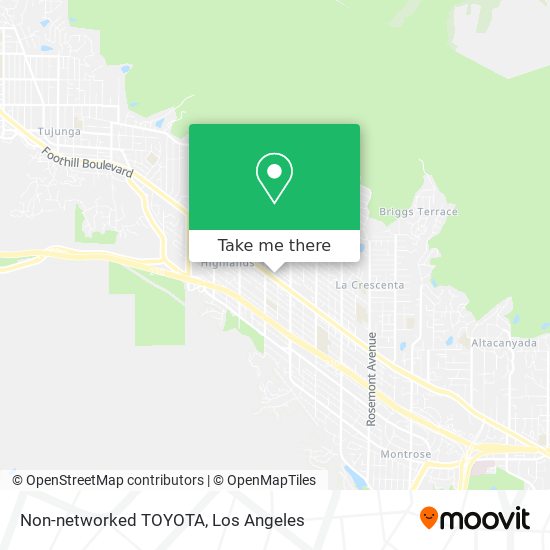 Non-networked TOYOTA map