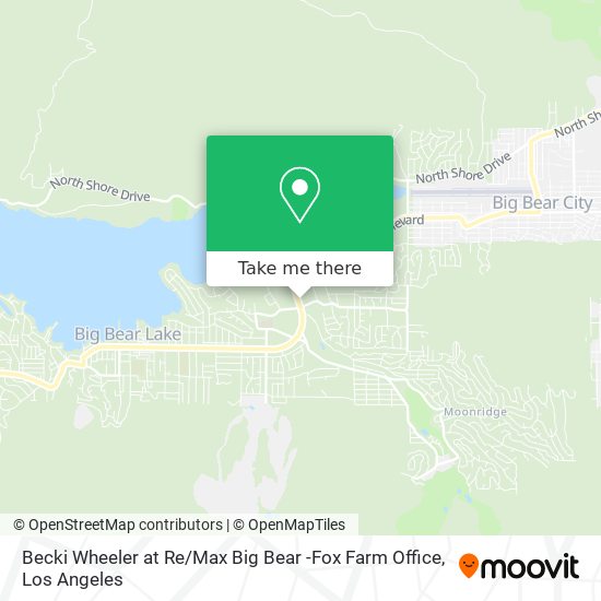 Becki Wheeler at Re / Max Big Bear -Fox Farm Office map